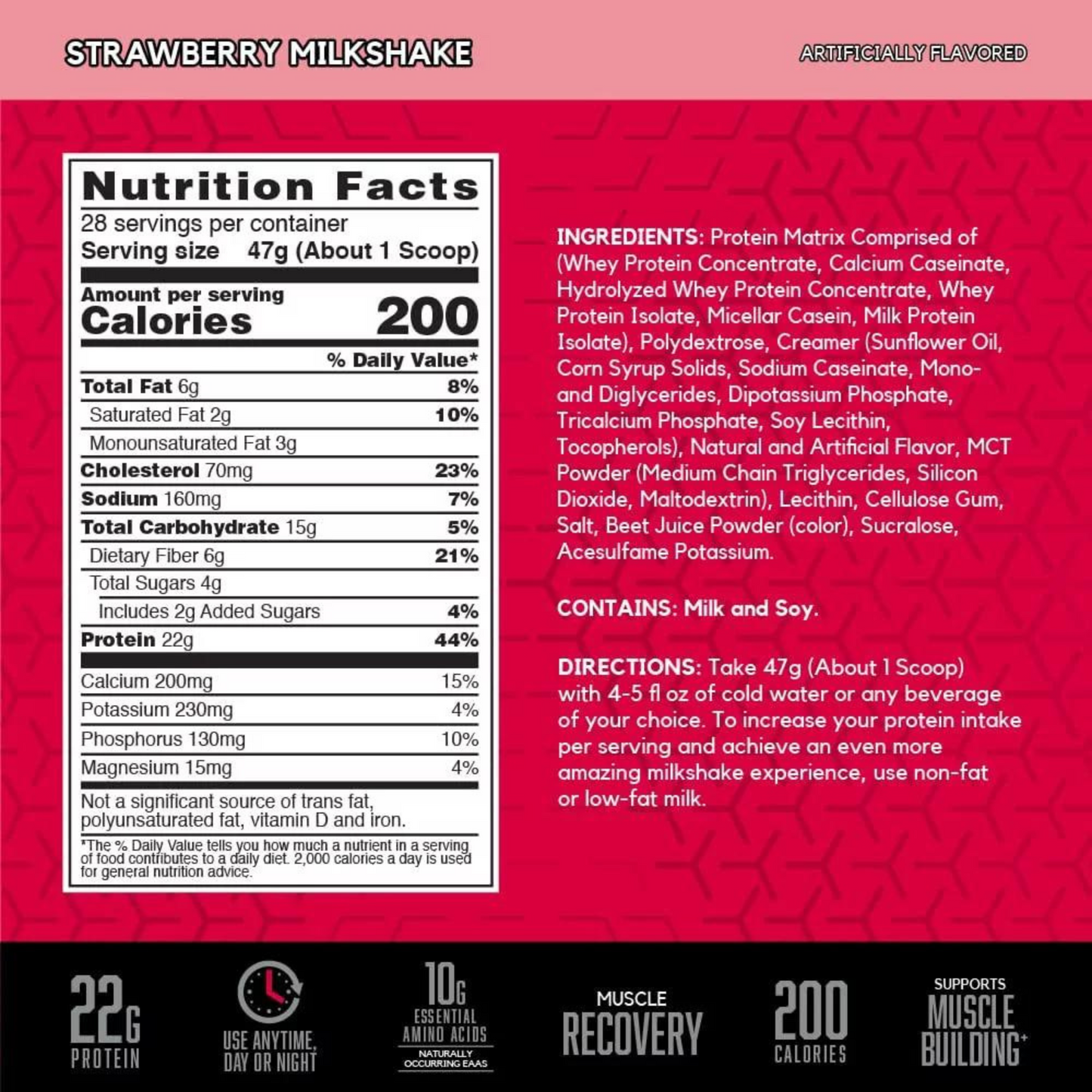 BSN Syntha-6 Ultra Premium Protein Matrix | Strawberry Milkshake 2.9lb