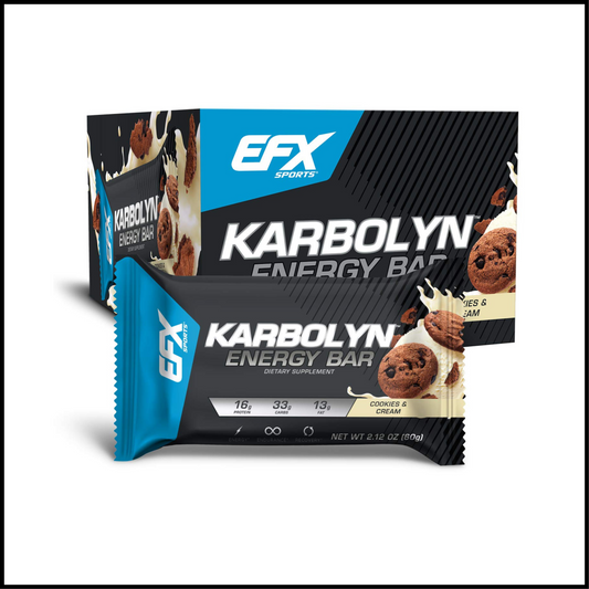 Karbolyn Energy Bar Cookies & Cream | 12 Bars 2.12 oz 60g