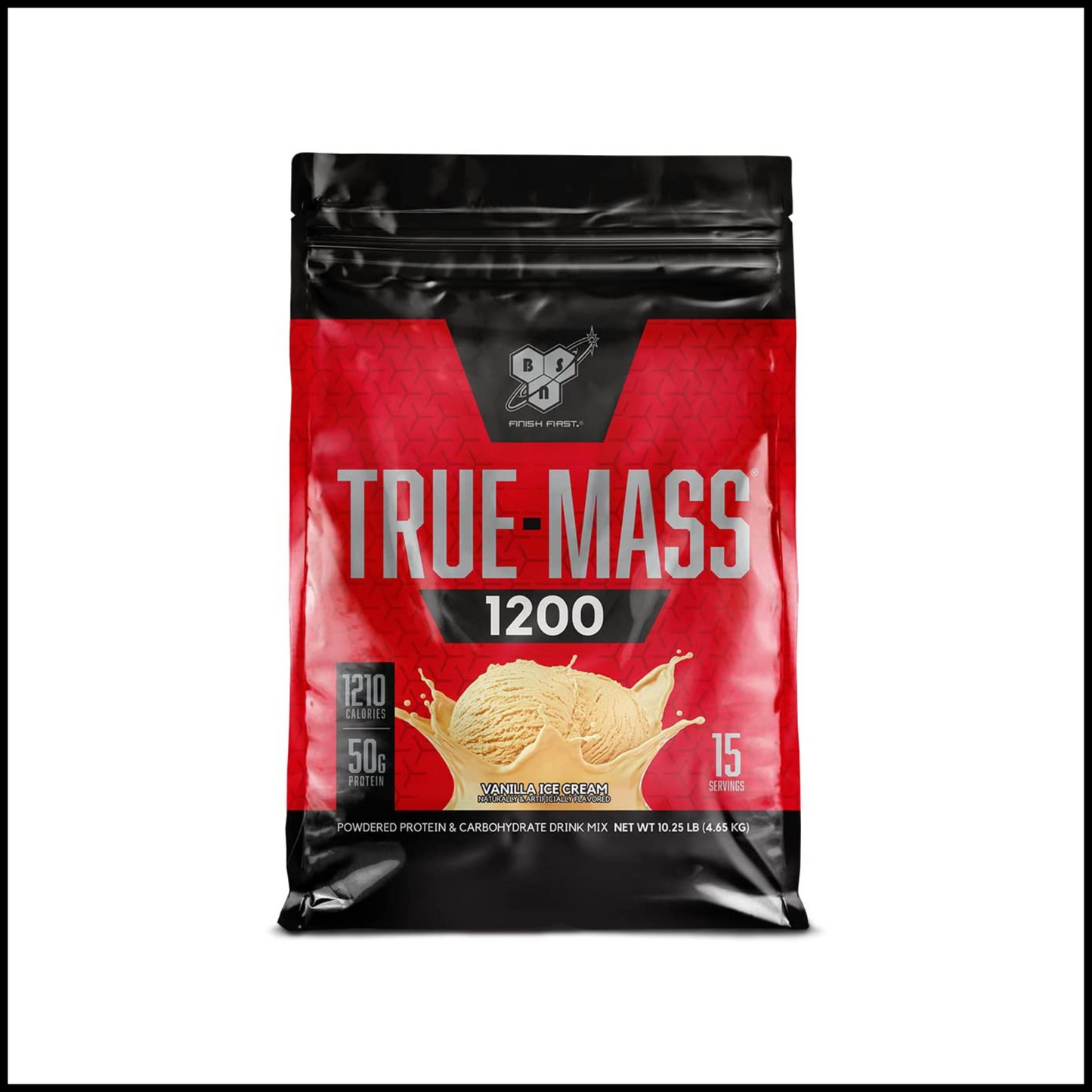 True-Mass Weight Gainer Vanilla Ice Cream | 10.25 Pound 15 Servings