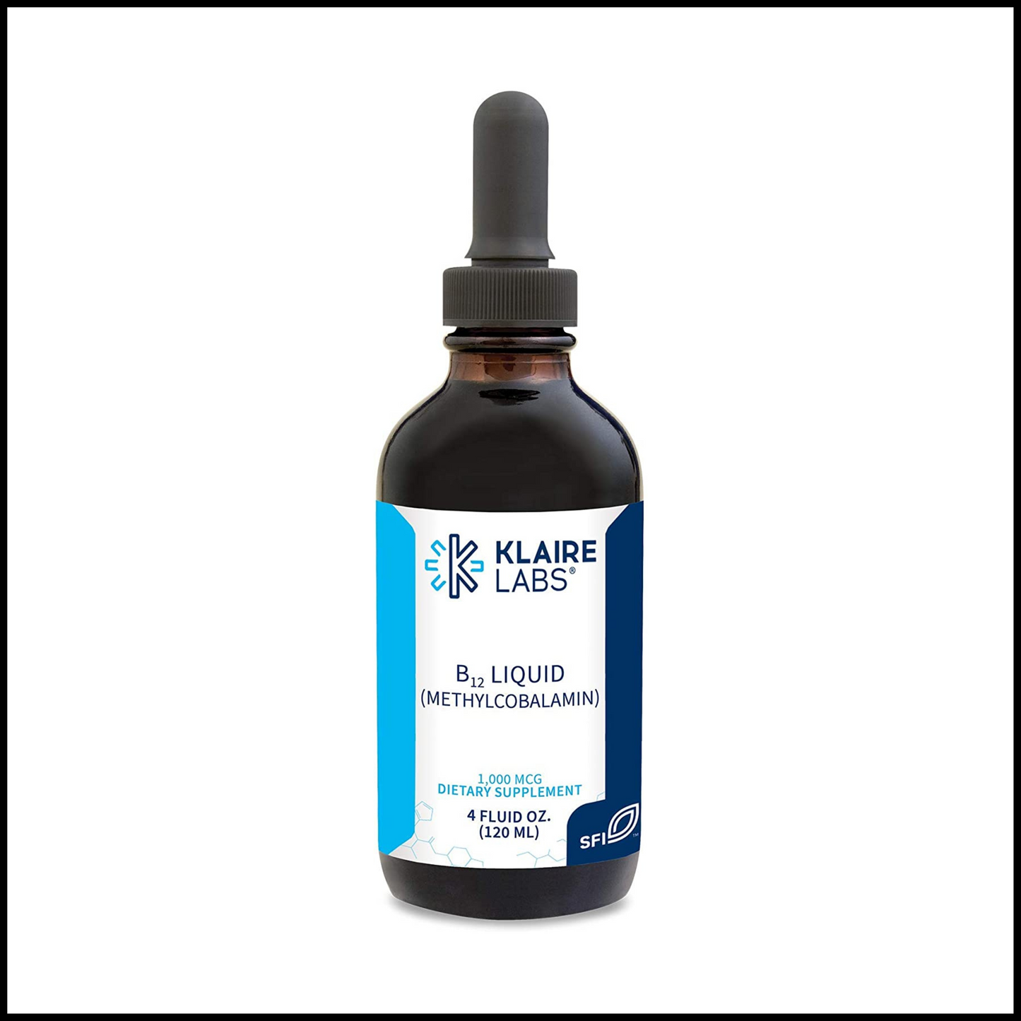 Vitamin B12 Liquid Methylcobalamin | 4 Fluid Ounces, 120 Servings